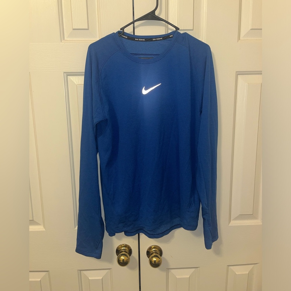 Nike Blue Running Long Sleeve Shirt